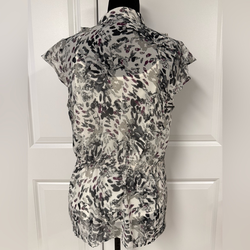 Covington Ruffle Front Button Down Blouse - image 3